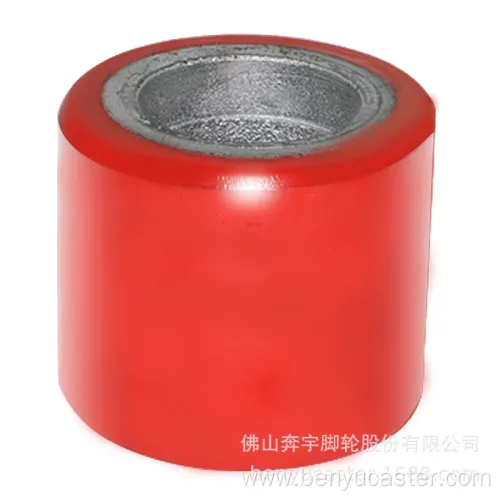 Red TPU Polyurethane Forklift Truck Wheel